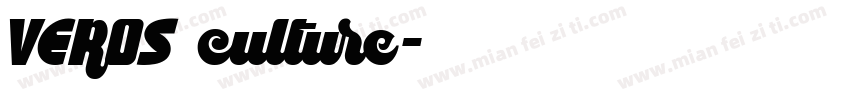 VEROS culture字体转换